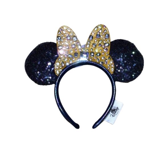 Disney Minnie Mouse Jeweled Mouse Ears 50th Anniversary Edition Head Band - Picture 1 of 8